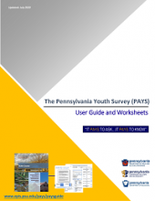 graphic image of PA Youth Survey Cover for manual